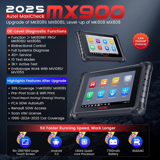 Autel MaxiCheck MX900, 2023 Herramientas de escaneo bidireccional ESCANER AUTOMOTRIZ