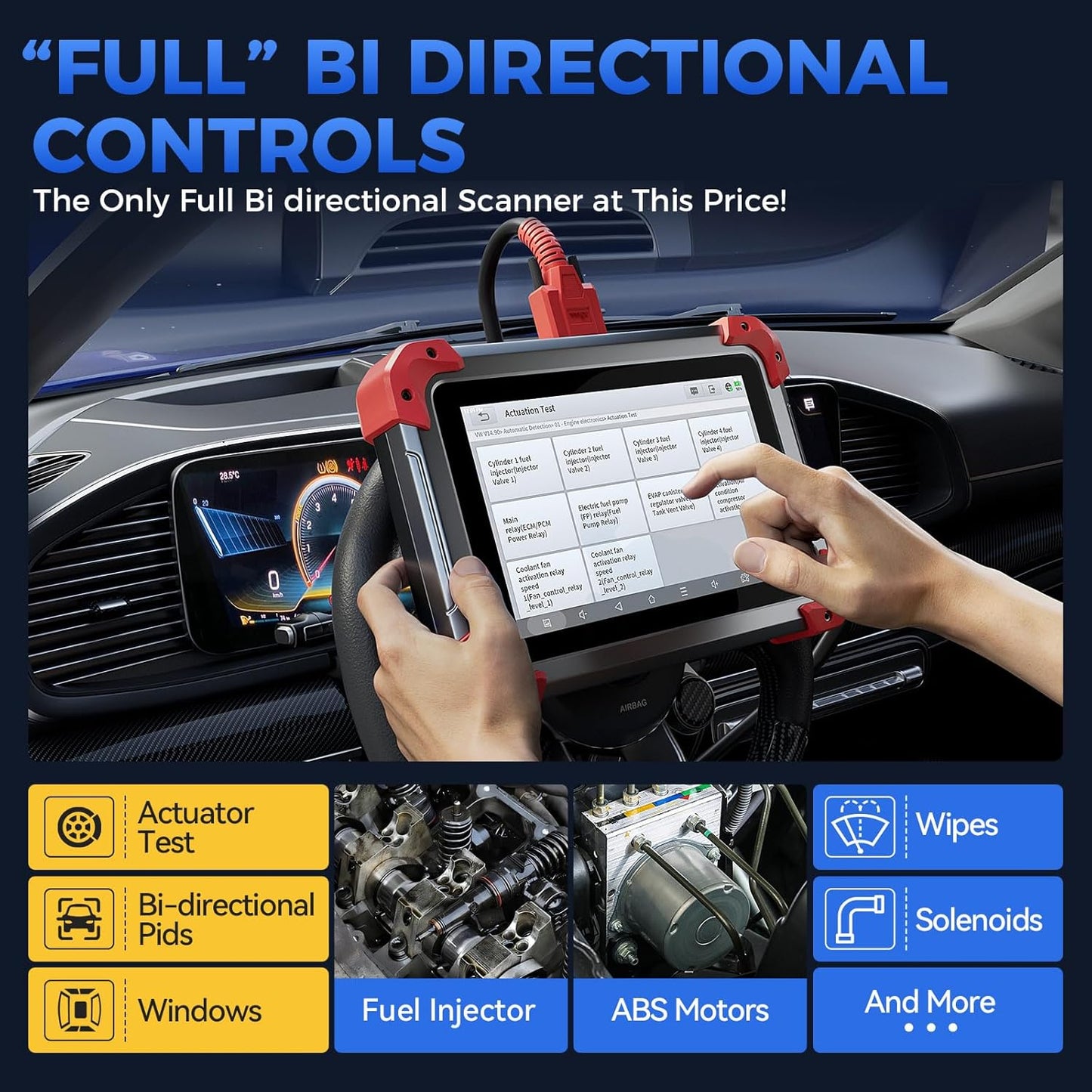 XTOOL D7 Bidireccional Escaner 2025 FCA, CANFD