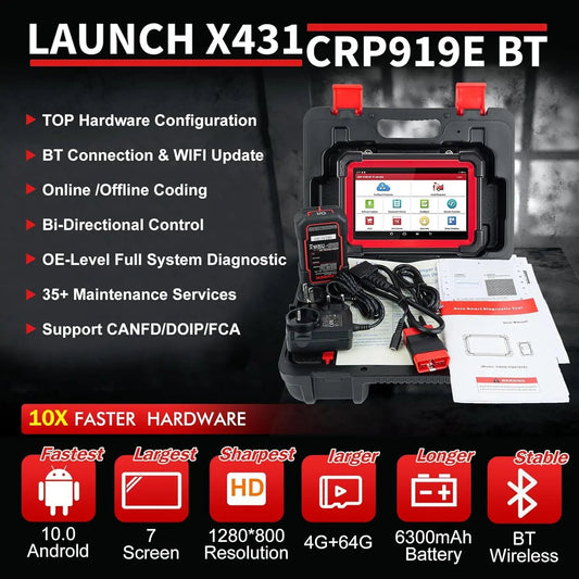Launch X431 CRP919EBT 2025 escáner de diagnóstico de sistema completo ESCANER AUTOMOTRIZ
