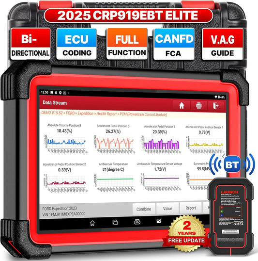 Launch X431 CRP919EBT 2025 escáner de diagnóstico de sistema completo