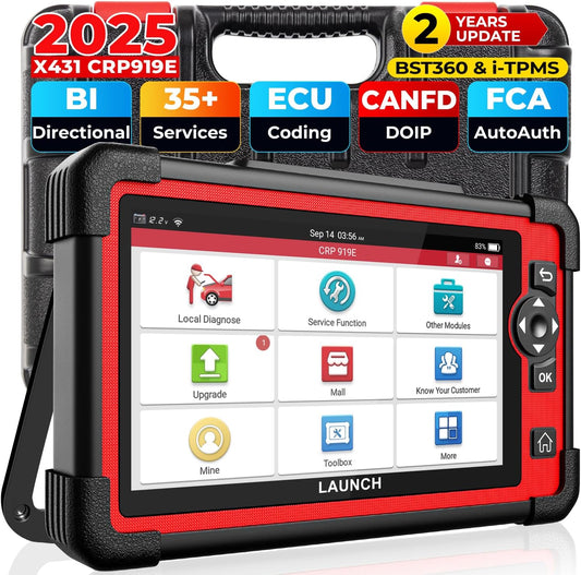 LAUNCH Escáner X431 CRP919E OBD2, bidireccional, CANFD, DoIP y FCA