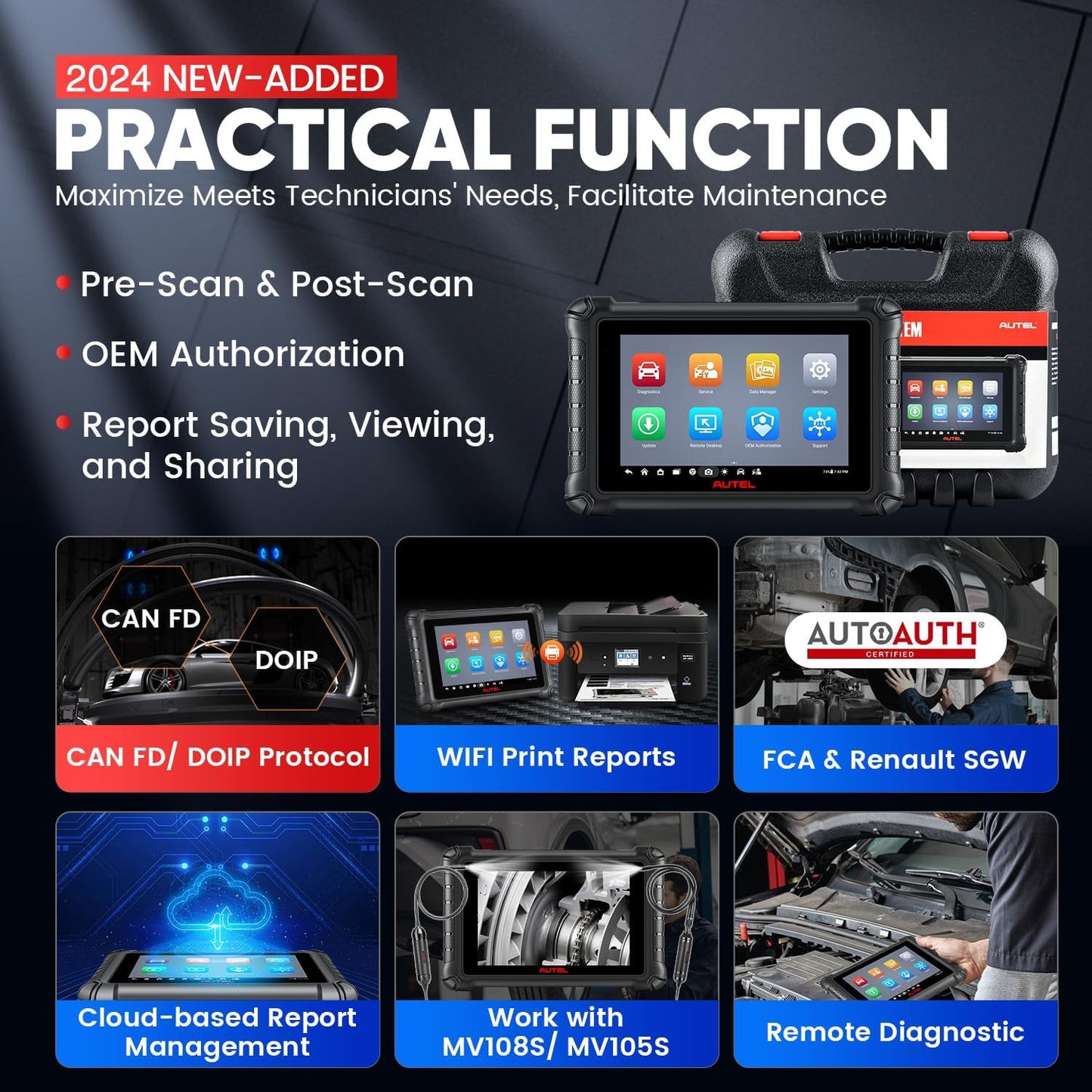 Autel MaxiCheck MX900, 2023 Herramientas de escaneo bidireccional