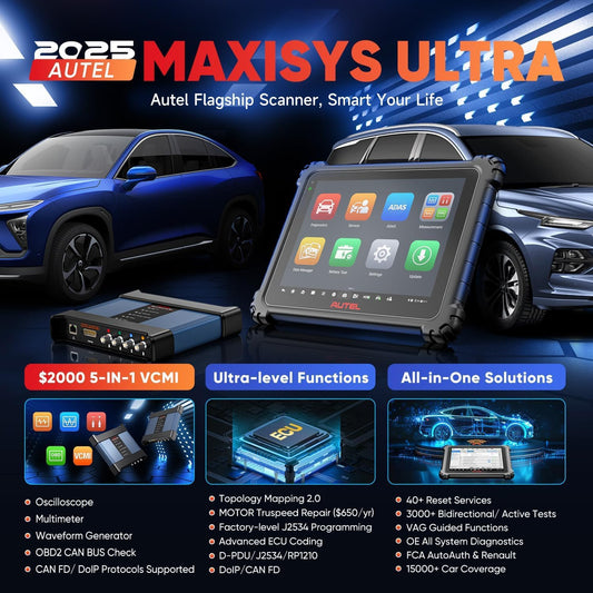 Autel MaxiSYS Ultra Escáner Inteligente 2025 Ultra Lite MS909 Elite 2 Pro