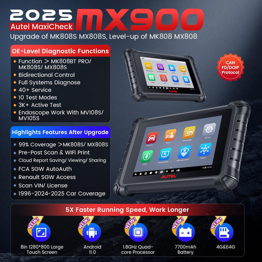 Autel MaxiCheck MX900, 2023 Herramientas de escaneo bidireccional
