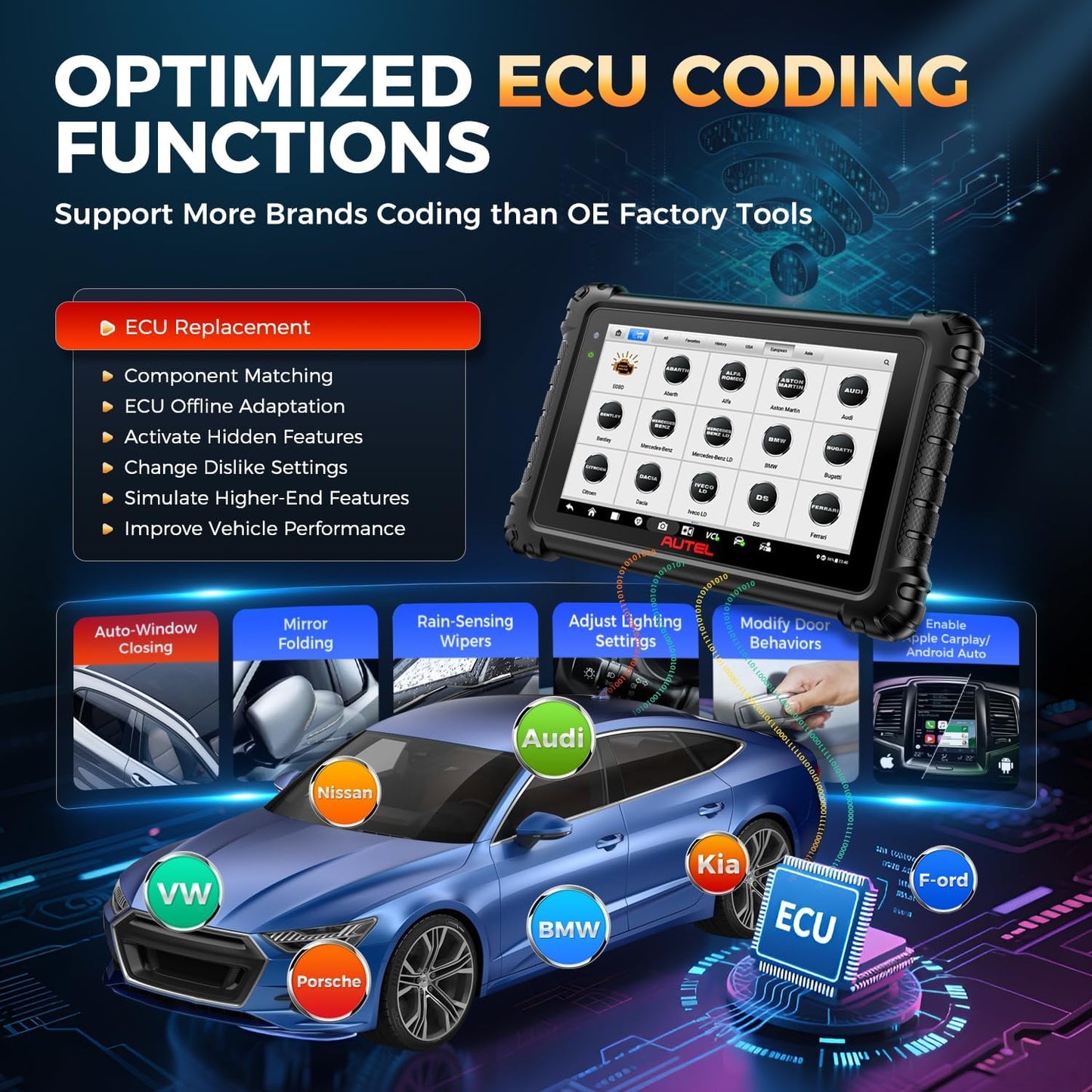 Autel Escaner MaxiSys MS906 PRO, 2025 MS906PRO DoIP CAN FD, FCA