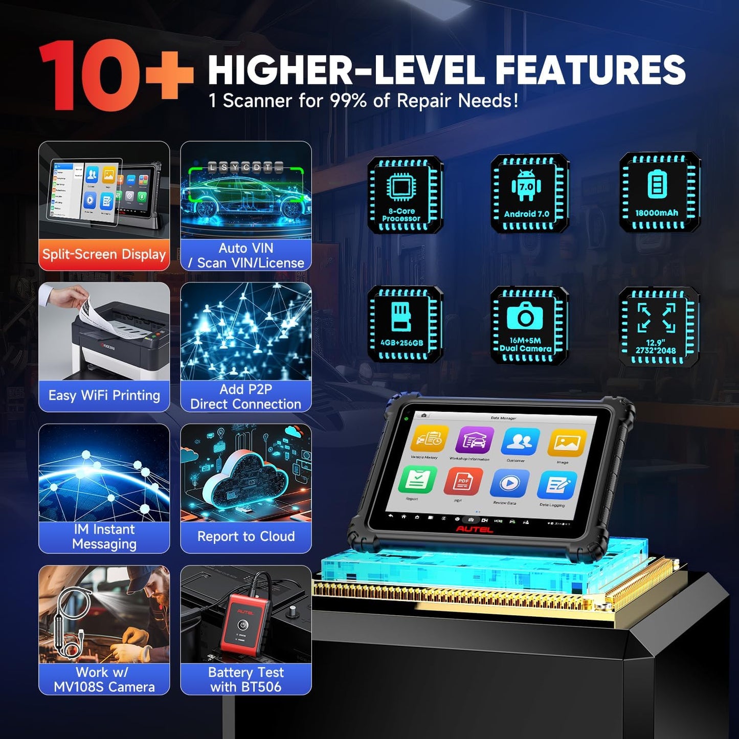 Autel MaxiSYS Ultra Escáner Inteligente 2025 Ultra Lite MS909 Elite 2 Pro