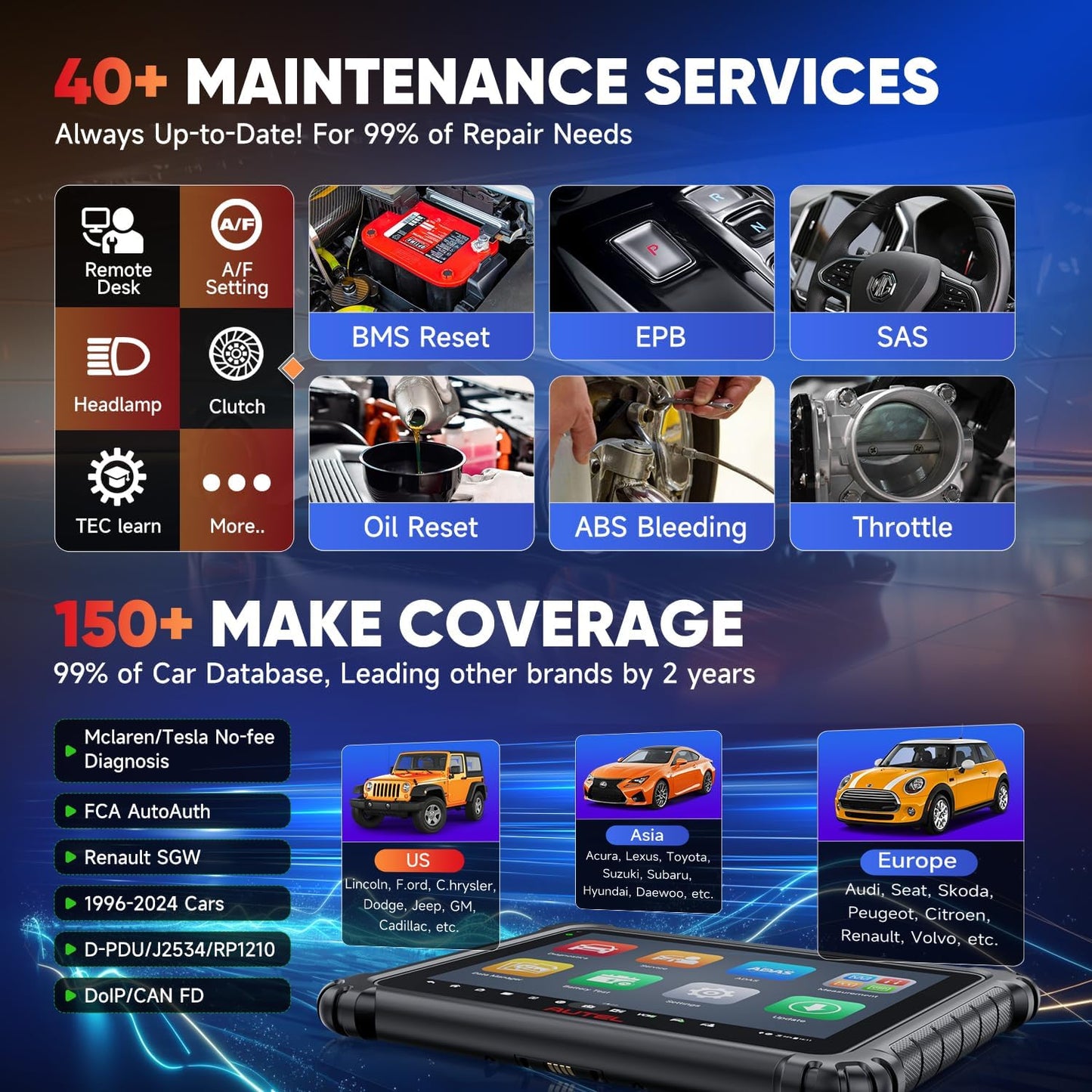 Autel MaxiSYS Ultra Escáner Inteligente 2025 Ultra Lite MS909 Elite 2 Pro